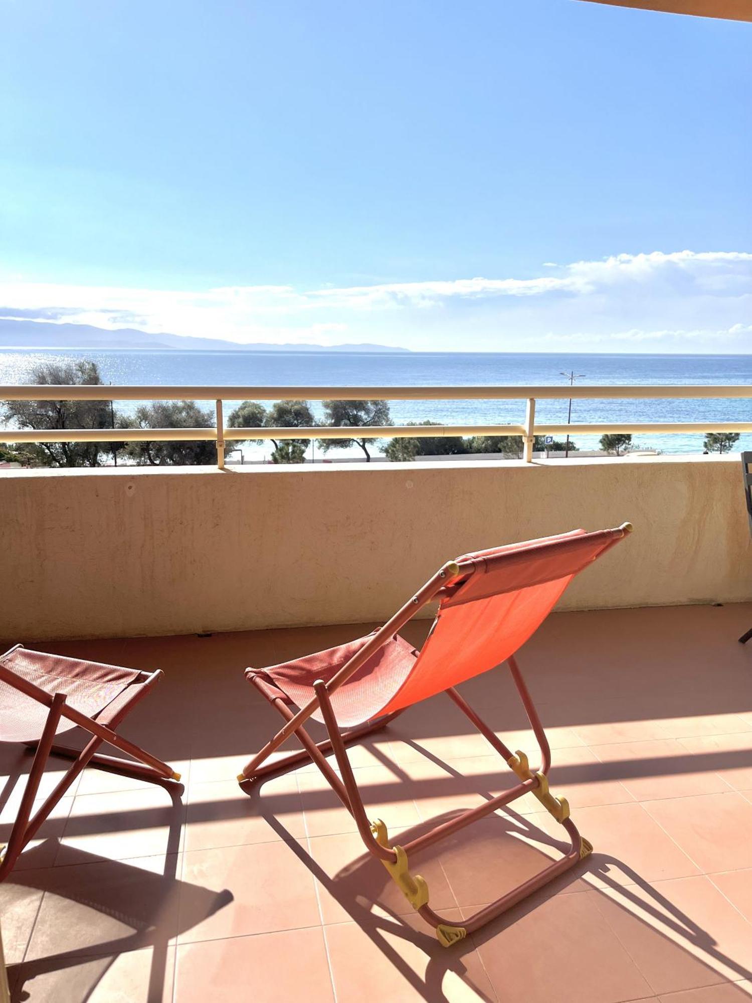 Aria Marina Duplex Vue Mer Route Des Sanguinaires, Plage A 50M, Parking Gratuit, 4 Pers Аяччо Экстерьер фото